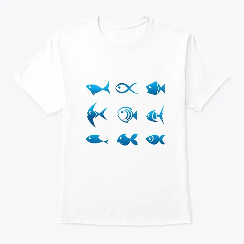 Blue Fish Icons 