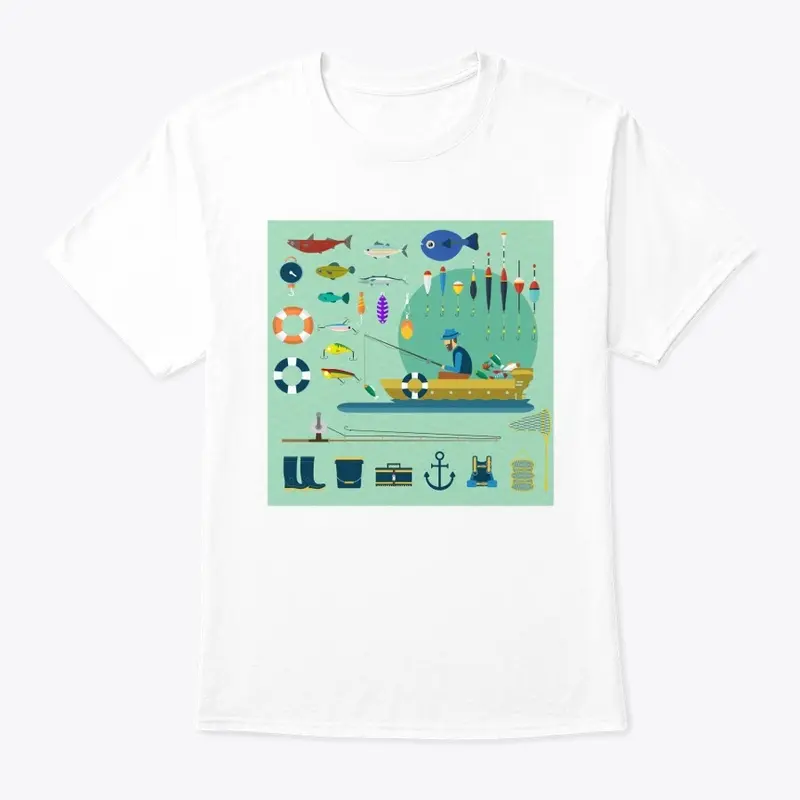 Fishing In A Boat Classic T-Shirt